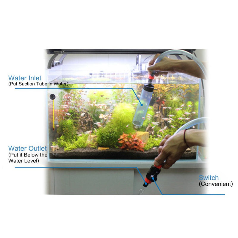 [Australia] - Fish Tank Cleaner, Aquarium Siphon Semi-Automatic Water Changer Washing Cleaner Filter for Fish Tank Aquarium(L) Large 