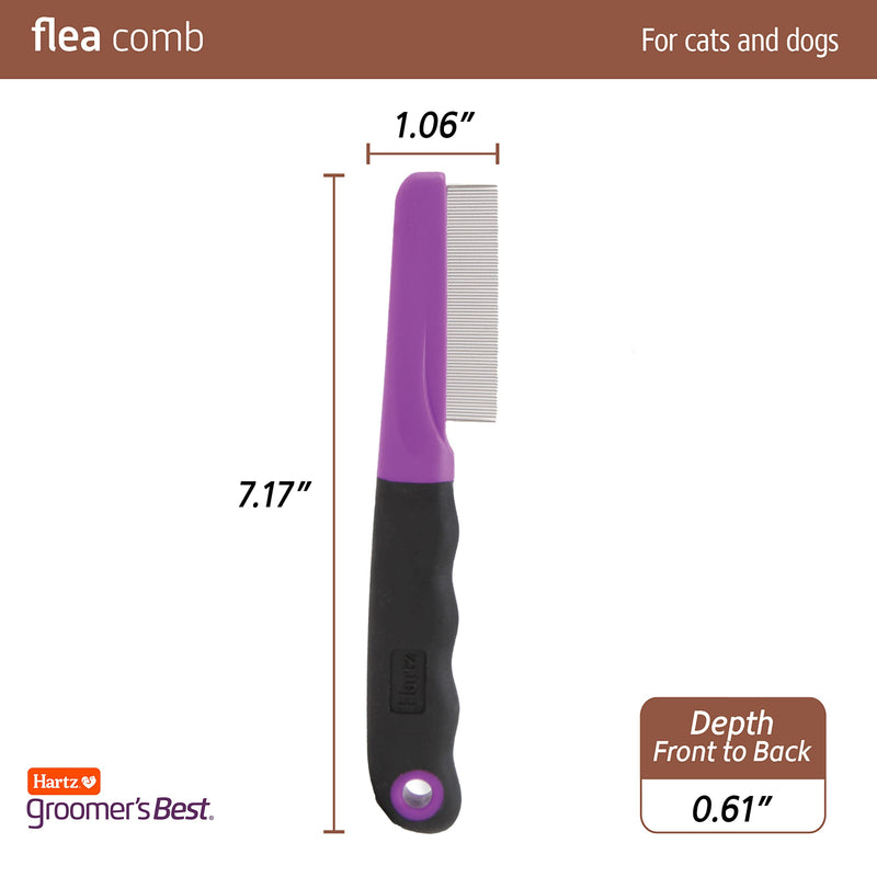 Hartz Groomer's Best Flea Comb for Dogs and Cats and Comb Bundle with Nature's Shield or Groomers Best Professional Shampoo - PawsPlanet Australia