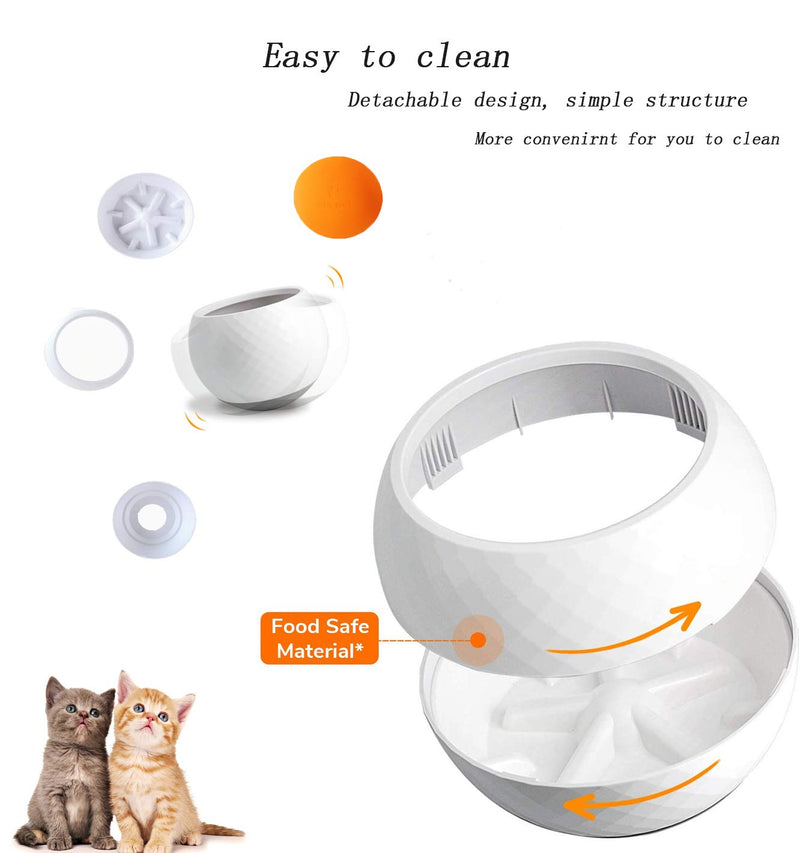 [Australia] - AndThere Slow Feeder Dog Bowl Interactive Fun Feeder Bloat Stop Dog Cat Food Water Bowl, Pet Bowl Dog Dish with Non Skid Design for Dogs & Cats 