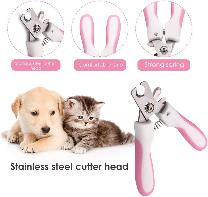 Cat claw scissors, professional claw care for pets, stainless steel cat nail clippers, pet nail clippers, safety lock and nail file, for large dogs, thick toenails, old cats - PawsPlanet Australia