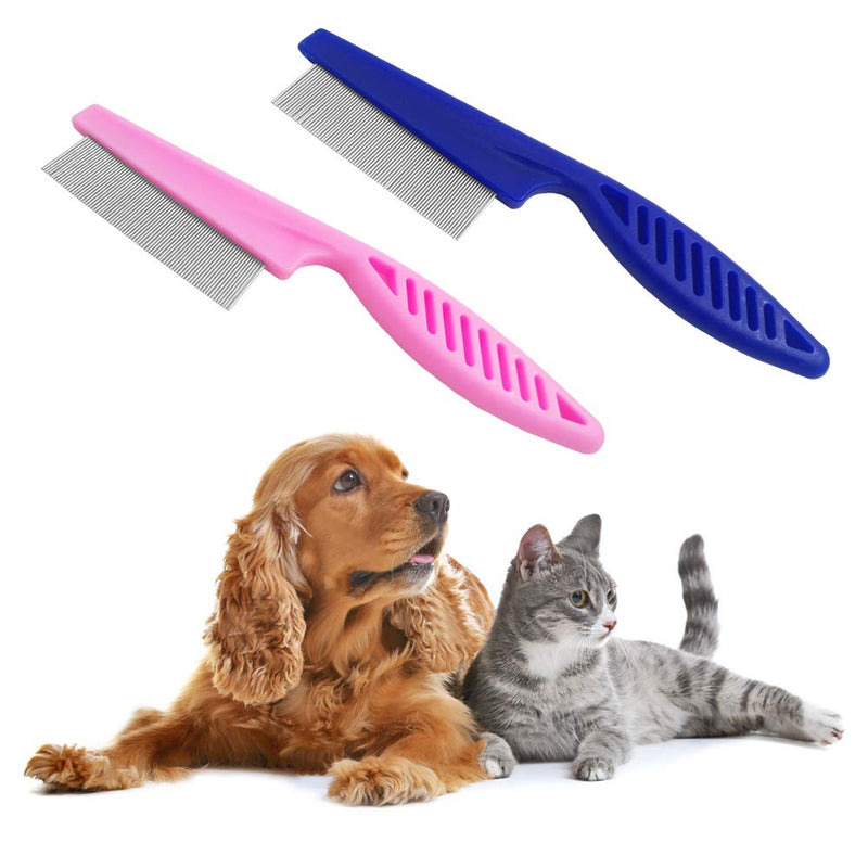 Set of 4, Professional Pet Grooming Comb, SourceTon Stainless Steel Combs for Dogs, Cats, and Other Pets - PawsPlanet Australia