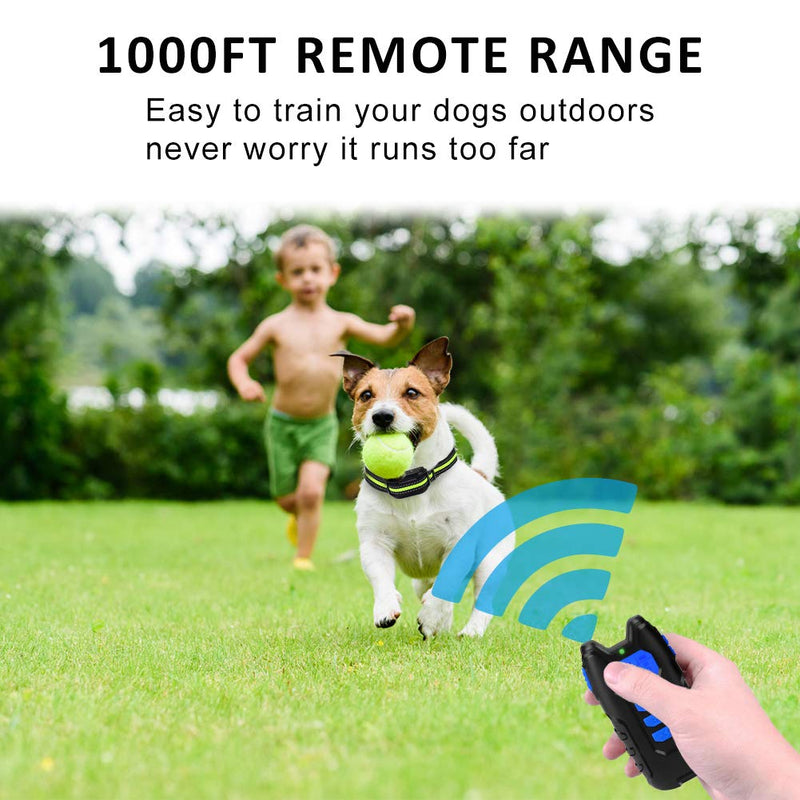 [Australia] - Yoobure Dog Training Collar Rechargeable Shock Collar Set with Remote, Waterproof Shock Collar for Dogs w/3 Training Modes, Beep Vibration & Shock Adjustable Bark Collar for Small, Medium, Large Dogs 
