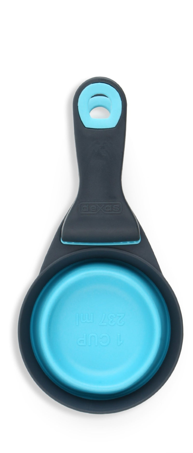 [Australia] - Dexas Popware for Pets Collapsible KlipScoop 1 Cup Capacity Gray/Blue 