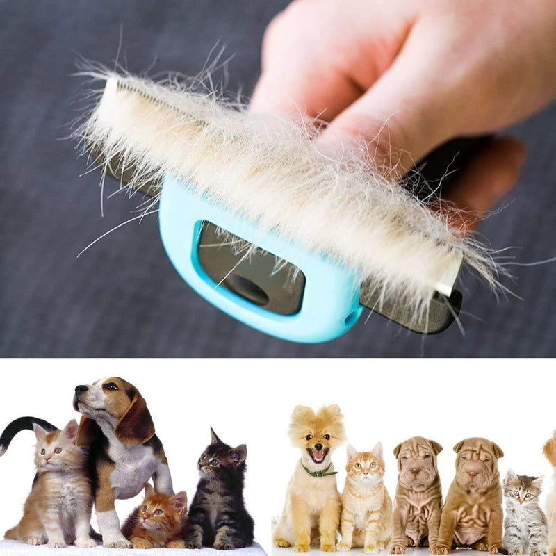 [Australia] - HORHOEUP Pet Deshedding Brush, Professional Grooming Tool, Effectively Reduces Shedding by Up to 95% for Short Hair and Long Hair Dogs Cats, 4.3 inch Length Comb - Blue 