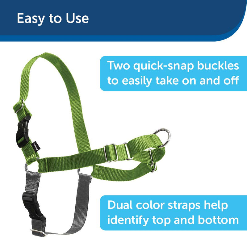 [Australia] - PetSafe Easy Walk Dog Harness, Medium, Black/Silver 