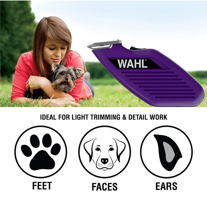 Wahl Professional Animal Pocket Pro Equine Compact Horse Trimmer and Grooming Kit, Purple (#9861-930) - PawsPlanet Australia
