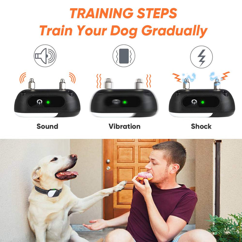 [Australia] - Dog Training Collar with Remote - Dog Shock Collar w/3 Training Modes, Beep, Vibration and Shock, 100% Waterproof Training Collar - Up to 1000Ft Range Remote - Suitable for Small, Medium or Large Dogs For Two Dogs 