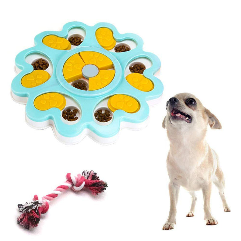 Lifreer 1PC Dog Toys for Boredom Dog Training Games Feeder, Dog Puzzle Toy Puppy Treats Dispenser, Interactive Dog Toys for Puppy Pet, 1PC 18cm Dog Chew Toys Dog Bite Rope Toy - PawsPlanet Australia