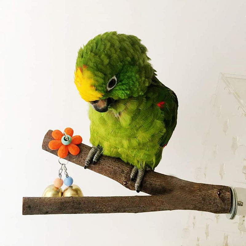 YG_Oline 4 Sets 8" Natural Wood Perches for Bird Cages, Bird Toys Parakeet Perch Bird Supplies Bird Cage Branches … - PawsPlanet Australia