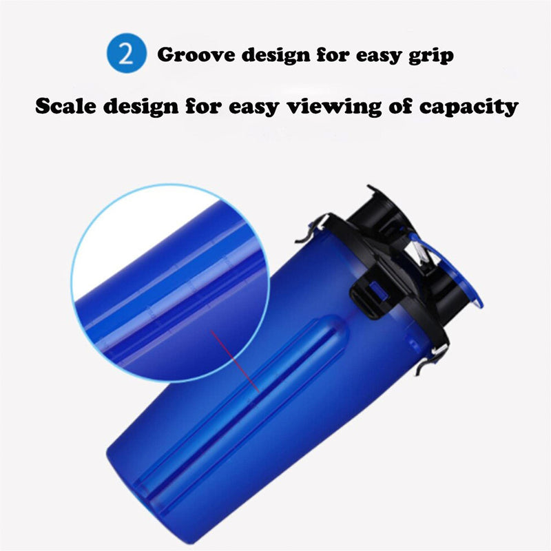 GEEZY Dog 2 in 1 Bottle Pet Feeder Water Bottle & Collapsible Bowl Travel Outdoor Dry Food Water Storage For Cat Dog Small Animals - PawsPlanet Australia