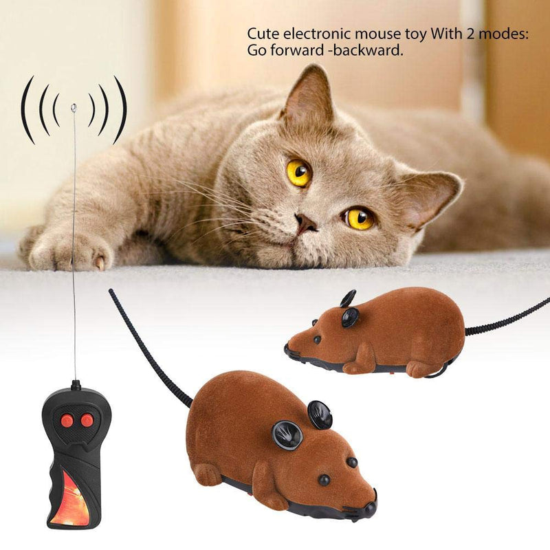 [Australia] - Yosooo Remote Control Mouse Wireless Mouse for Cat Dog Funny Rat Novelty Gift Pet Toy Grey 