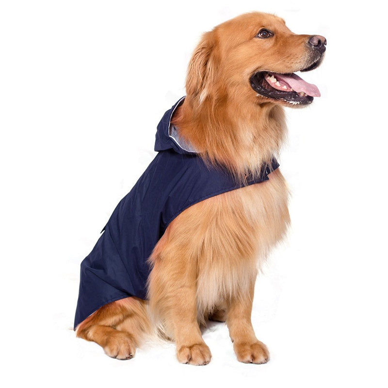 Decdeal 5XL Reflective Pet Dog Rain Coat Raincoat Rainwear with Leash Hole for Medium Large Dogs - PawsPlanet Australia