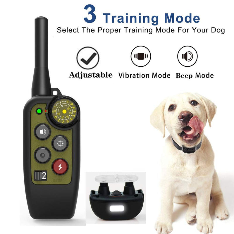 [Australia] - Good Superior Dog Training Collar-Rechargeable Training Collar with 3 Training Modes inculding Beep and Vibration,Outdoor Remote Waterproof Training Collar Up to 500 Yards Range for Training Dogs. 