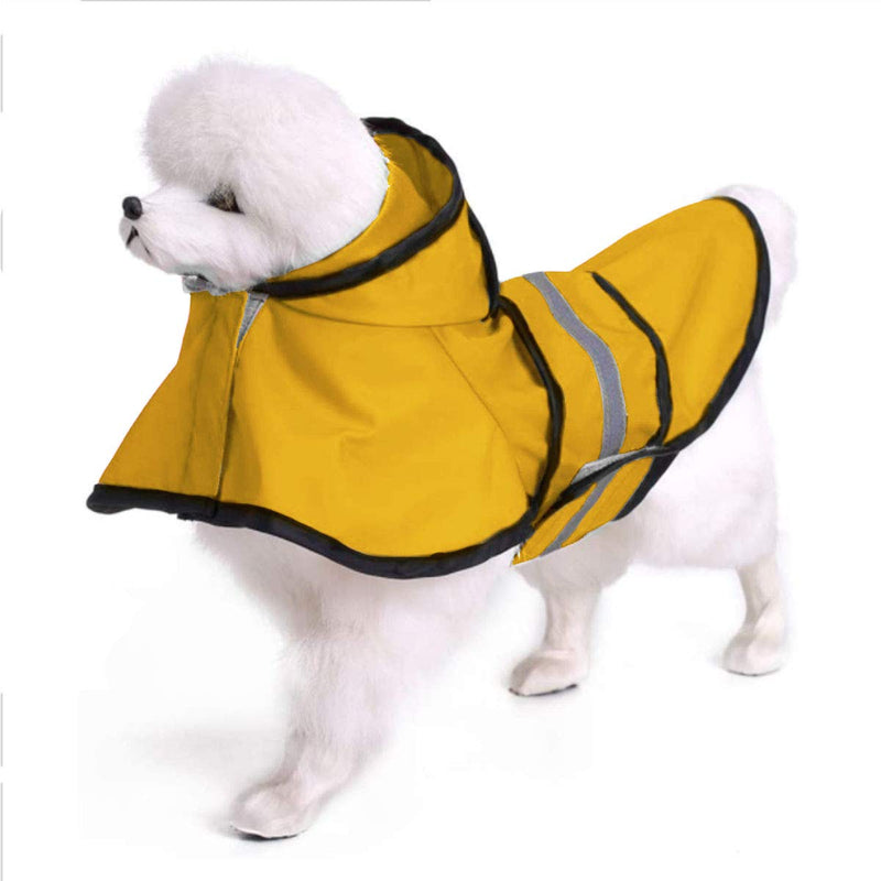 VaygWay Dog Raincoat with Hood – Medium Size with Reflective Stripe – Pet Dog Hoodie for Rain - PawsPlanet Australia