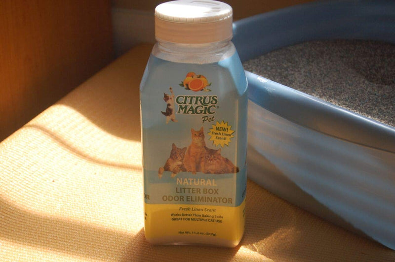 [Australia] - Citrus Magic Litter Box Odor Eliminator Shaker Bottle, 11.2-Ounce, Linen 