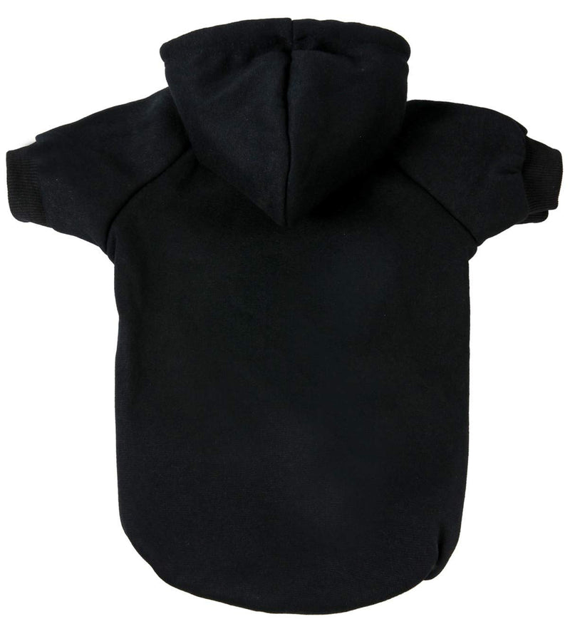 Blank Dog Sweatshirt Pet Hoodie for Puppy Small Dogs Doggie Clothes S Black - PawsPlanet Australia