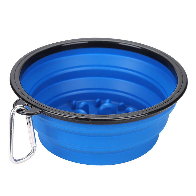 LONTG Slow Feeder Dog Bowl Slow Eating Dog Bowl Dog Slow Food Bowl Portable Dog Bowl with Hook Pet Bloat Stop Dog Bowl Interactive Puzzle Cat Bowl Pet Fun Feeder for Dogs Cats Puppies Blue - PawsPlanet Australia