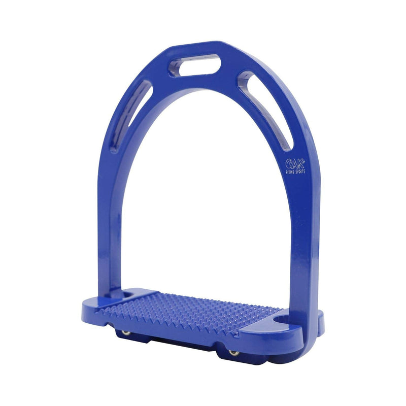 AK Aluminum Light Weight Horse Riding Equestrian Stirrups with Coated Colors (4.75 INCHES, Blue) 4.75 INCHES - PawsPlanet Australia
