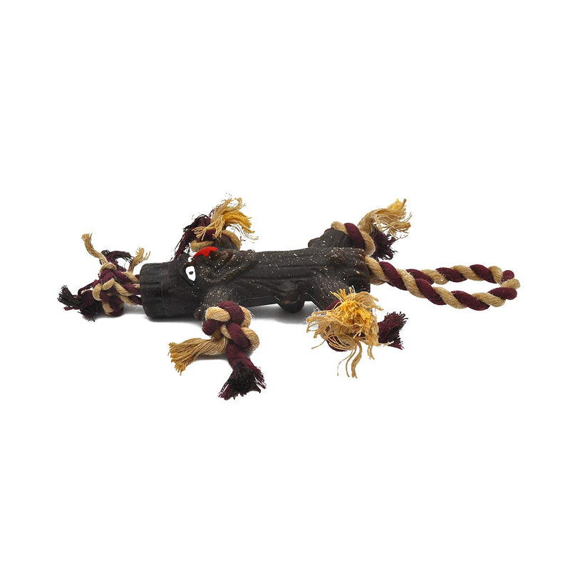 [Australia] - HugSmart – Rope Monster | Rubber Chew Rope Toy for Dogs | Durable Rubber Dpg Toys | Tough Interactive Tug and Fetch Toys for Small Medium and Large Breeds Rope Monster Betty 
