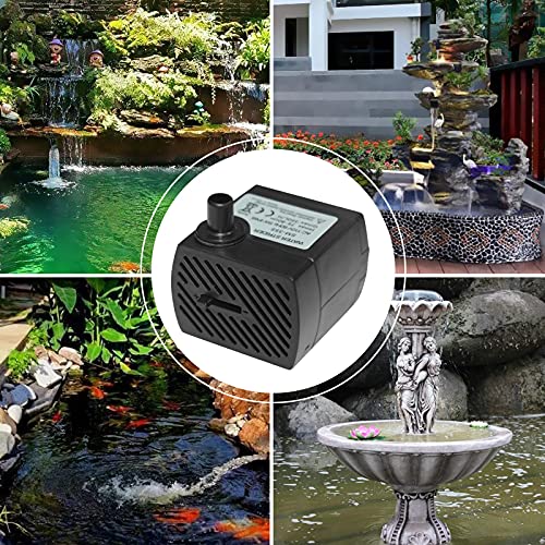 2Pcs Submersible Water Pump (350L/H, 5W), Ultra Quiet Adjustable Aquarium Pumps with 4.92ft Power Cord for Fish Tank, Pond, Fountain, Pet, Water Feature, Statuary Gardens and Hydroponic Systems - PawsPlanet Australia