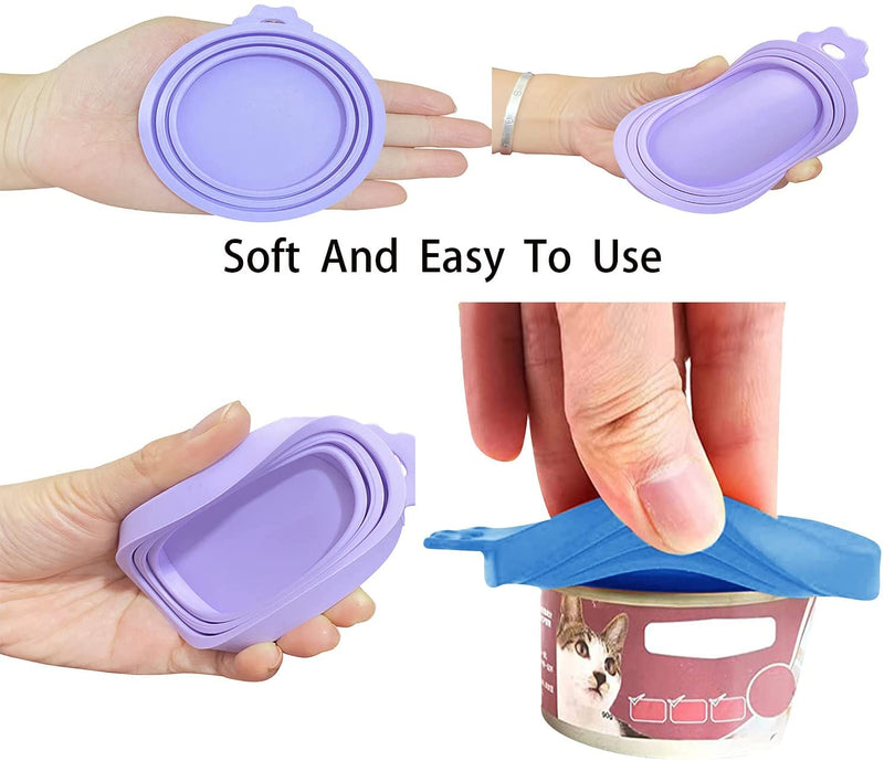 6 Pcs Food Can Lids Pet Can Covers For Dog and Cat Food Lids With A Food Spoon - PawsPlanet Australia