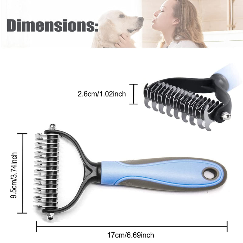 ZEACCT Undercoat brush for dogs, dog brush, cat brush for long hair, short hair, dogs, cats, brush, dog comb, cat comb, undercoat brush, undercoat rake, undercoat brush for long hair - PawsPlanet Australia