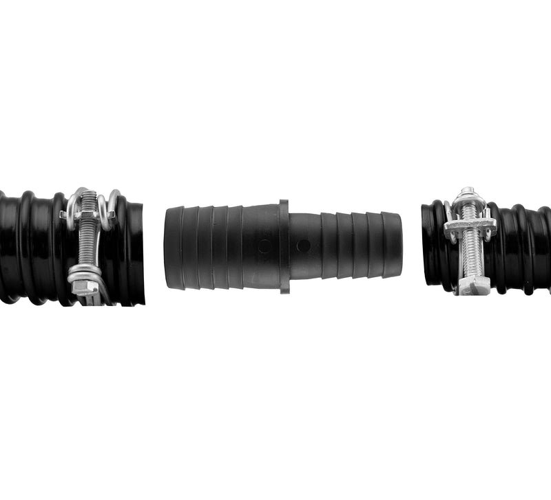Pond Pipe reducing Connector 32mm-25mm with Double Wire Hose Clips for Corrugated Pond Pipe - PawsPlanet Australia