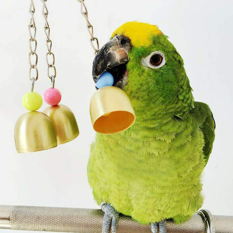 [Australia] - Blnboimrun 7 Packs Bird Parrot Toys Hanging Bell Pet Bird Cage Hammock Swing Chewing Hanging Toy Suitable for Small Parakeets,Cockatiels,Conures,Finches,Budgie,Macaws,Parrots,Love Birds 