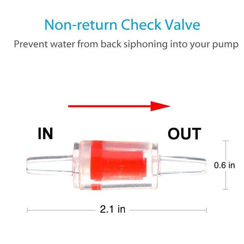 [Australia] - Pawfly Aquarium Air Pump Accessories Set for Fish Tank, 2 Air Stones, 2 Check Valves, 4 Connectors and 6 Suction Cups 