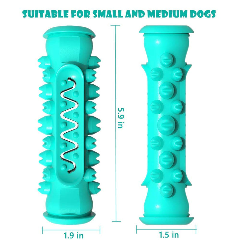 [Australia] - ZHEBU Dog Chew Toys Puppy Teething Toys for Small Medium Dog Dental Care Toothbrush for Small Breeds Indestructible Dog Teeth Cleaning Toys blue 