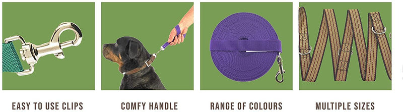Maximum Pet Products 50ft Baby Pink Dog Training Lead - PawsPlanet Australia