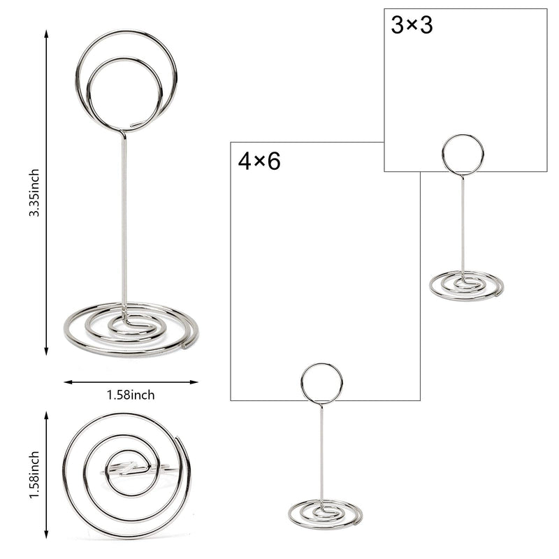 20Pcs Place Card Holders Table Number Stand - Table Name Cardholder, Photo Holder Sign Stands Display Wedding Decoration Centerpieces for Table, Menu Memo Clips for Weddings Party Banquet - PawsPlanet Australia