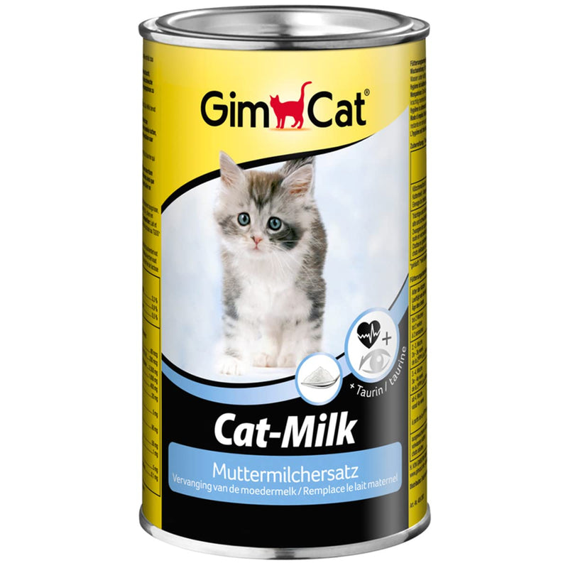 GimCat Cat-Milk Breast Milk Substitute - Vitamin-Rich Cat Milk with Taurine and Calcium - 1 Can (1 x 200 g) 1 Piece (Pack of 1) - PawsPlanet Australia