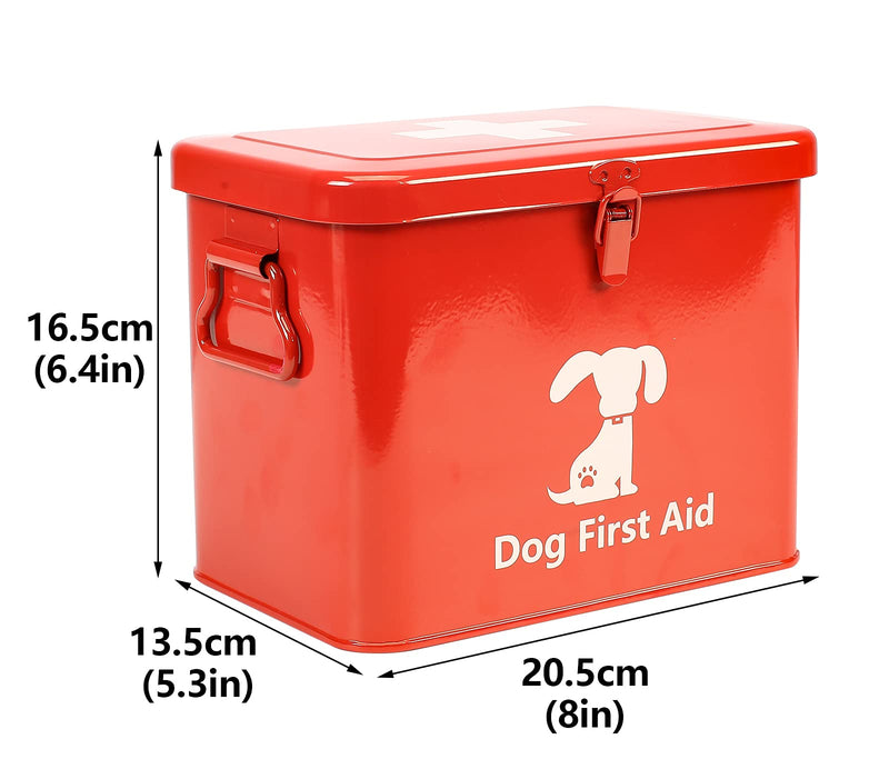 Xbopetda First Aid Kit, Pet First Aid Storage Bin, 2-Tier First Aid Medicine Box for Dog, Cat or Rabbit - Perfect for Home Care and Outdoor Travel Emergencies, Small & protable ?Red) Red - PawsPlanet Australia