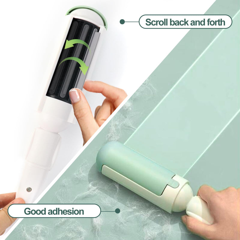 Redamancy Lint Roller, Reusable Lint Roller, Pet Hair Removal for Cat Hair and Dog Hair, for Sofa, Car, Bed, Clothes (White) - PawsPlanet Australia
