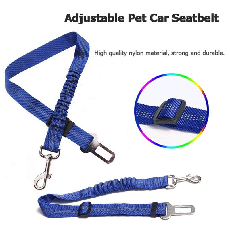 [Australia] - KABB Dog Seat Belt,Dog Car Seatbelts Adjustable Pet Seat Belt for Vehicle Nylon Pet Safety Seat Belts Heavy Duty & Elastic & Durable Car Seat Belt for Dogs, Cats and Pets, Pink 