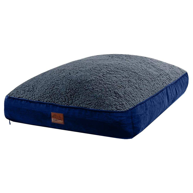 Floppy Dawg Universal Dog Bed Replacement Cover Large Blue Suede (Mattress 40") - PawsPlanet Australia