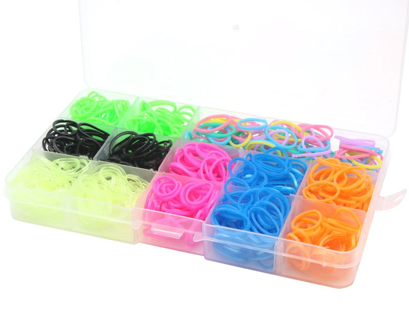 YOY 3/4" Pet Dog Stretchy Rubber Bands, 600/Box - Puppy Elastics Ties Pony Tail Holders Hair Accessories for Doggy Grooming Top Knots Ponytails Braids and Dreadlocks - PawsPlanet Australia