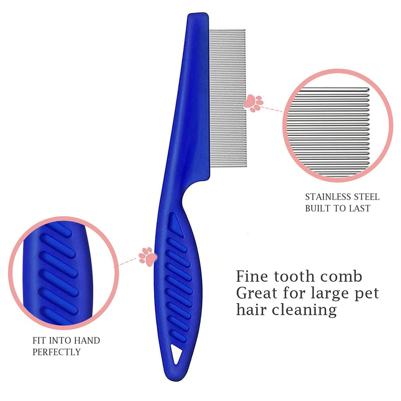 Flea comb for cats and dogs, stain remover comb, flea comb for cats and dogs, double-sided dog eye care comb, double head care comb, multi-purpose tool - PawsPlanet Australia