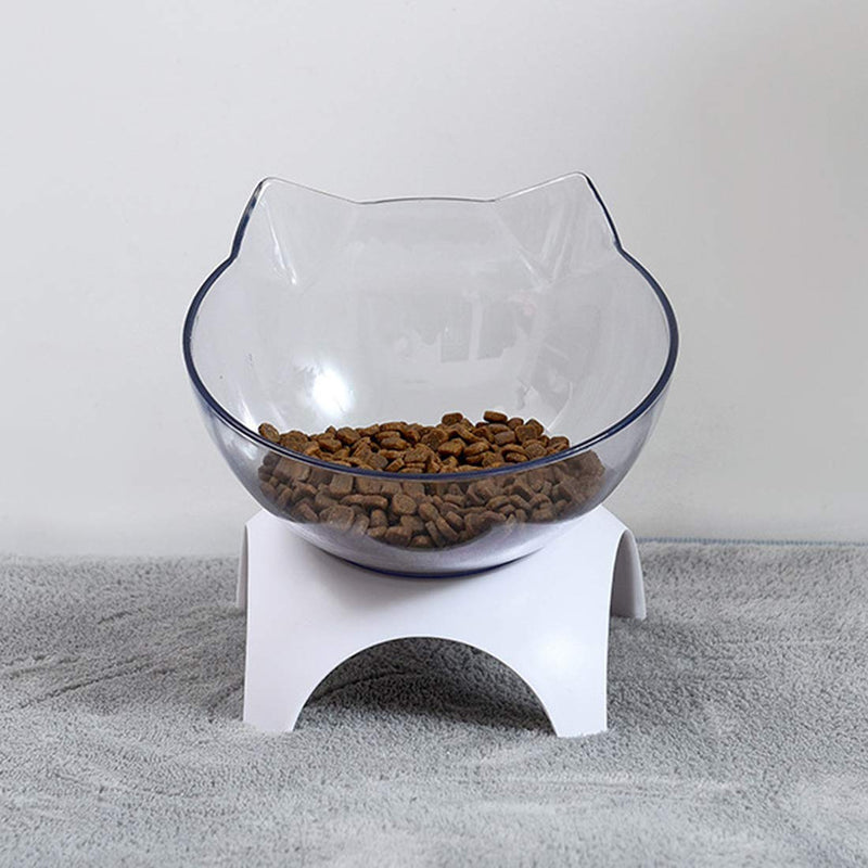 Cat Bowls 15° Tilted Platform Feeder Raised Feeding Bowl with 4 Stands for Pet Food Water - PawsPlanet Australia