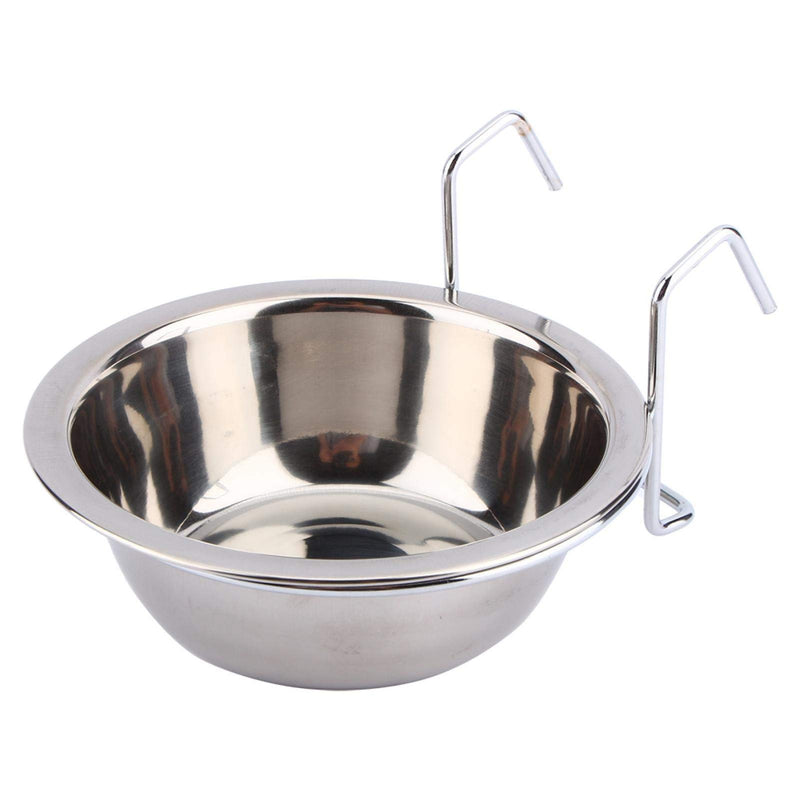 SALUTUYA Yosoo Stainless Steel Hanging Pet Cage Bowl Diner Pet Bird Cat Dog Rabbit Food Water Bowl with Hook Holder (M) - PawsPlanet Australia