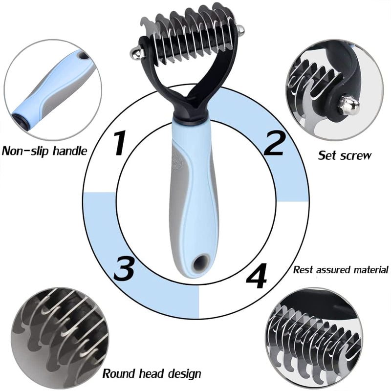 ZEACCT Undercoat brush for dogs, dog brush, cat brush for long hair, short hair, dogs, cats, brush, dog comb, cat comb, undercoat brush, undercoat rake, undercoat brush for long hair - PawsPlanet Australia