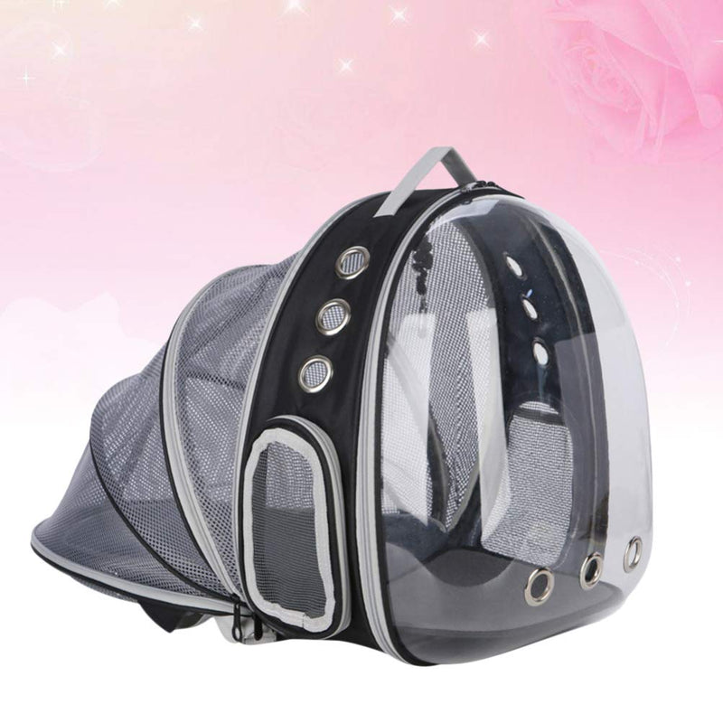 Balacoo Expandable Cat Carrier Backpack Space Capsule Transparent Bubble Pet Carrier Outdoor Pet Cat Dogs Carrier for Small Dog Pet Cat Hiking Traveling (Black) - PawsPlanet Australia