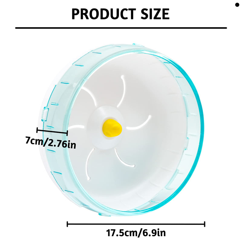 tuleboln 17.5cm (6.9 Inches) Silent Hamster Exercise Wheel Pets Running Sports Jogging Wheel Silent Large Spinner Exercise Running Wheel for Hamsters, Gerbils, Mice or Other Small Animals - PawsPlanet Australia