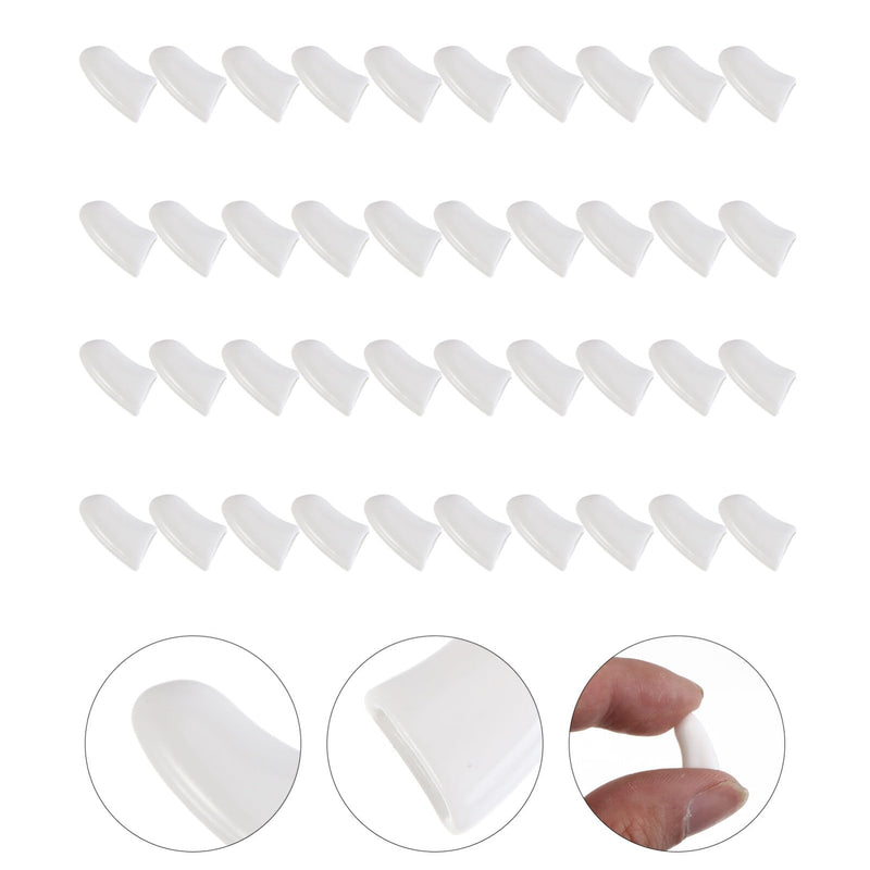 UKCOCO cat claw nail caps: cover cat caps cat claw covers nail caps claw protection for cats dogs pets, 40 pieces white 1 x 0.9 cm - PawsPlanet Australia