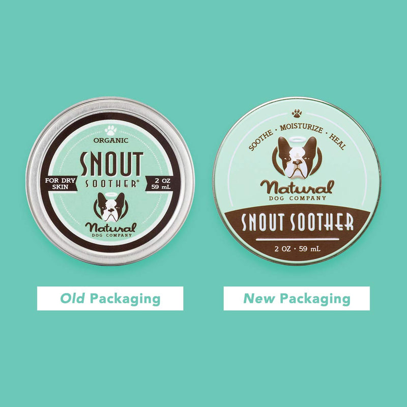 Natural Dog Company - Snout Soother | Dog Nose Balm for Chapped, Crusty and Dry Dog Noses, Organic, All Natural Ingredients 2oz/59ml Tin - PawsPlanet Australia