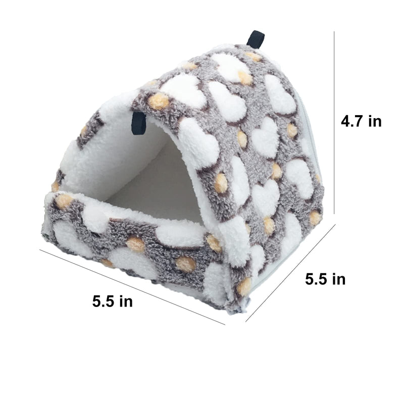 2 Pieces Small Pet Cage Hammock Guinea Pig Bed Hideout, Warm Rat Hammock Bed Bunkbed Sugar Glider Hammock Guinea Pig Cage Accessories Bedding for Squirrel Rat Hedgehog Chinchilla Nest Tent (Coffee) Coffee - PawsPlanet Australia