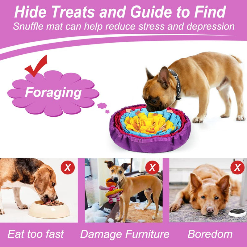 Vivifying Snuffle Mat for Dogs, Interactive Dog Enrichment Toys for Boredom and Mental Stimulation, Adjustable Dog Sniff Mat for Slow Eating and Keep Busy - PawsPlanet Australia