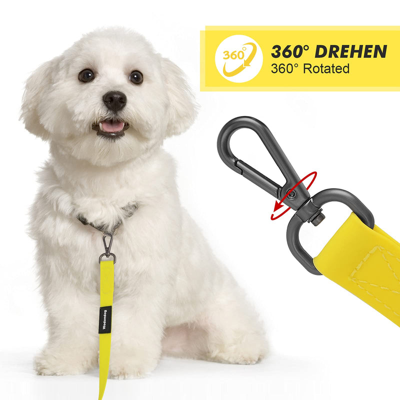 Dog leash for running training 5M/10M/15M/, waterproof and easy to clean training leash for large to small dogs, robust dog leash yellow 10M - PawsPlanet Australia