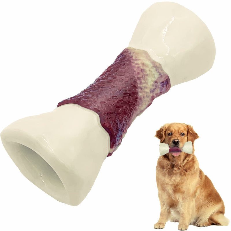 ADSDIA Tough Dog Chew Toys for Aggressive Chewer Dog Large Medium Breed Durable Indestructible Dog Bone Dog Toys for Dogs Beef - PawsPlanet Australia